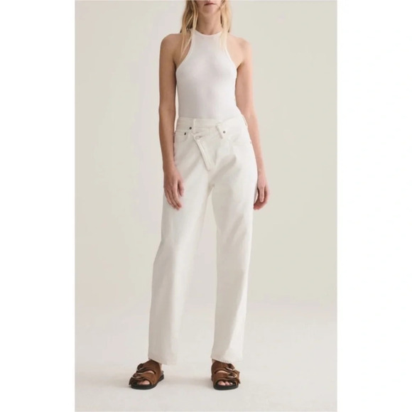 AGOLDE Criss Cross Wide Leg Jeans - Picture 4 of 14